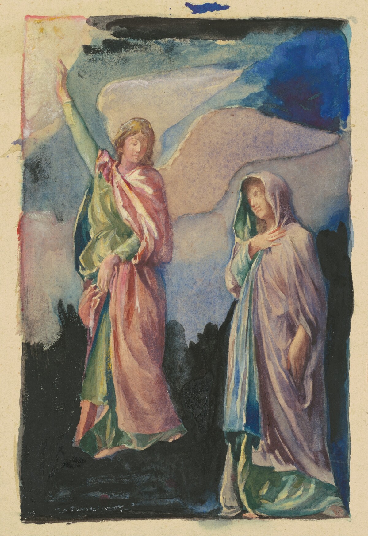 Study for "Faith" and "Hope"