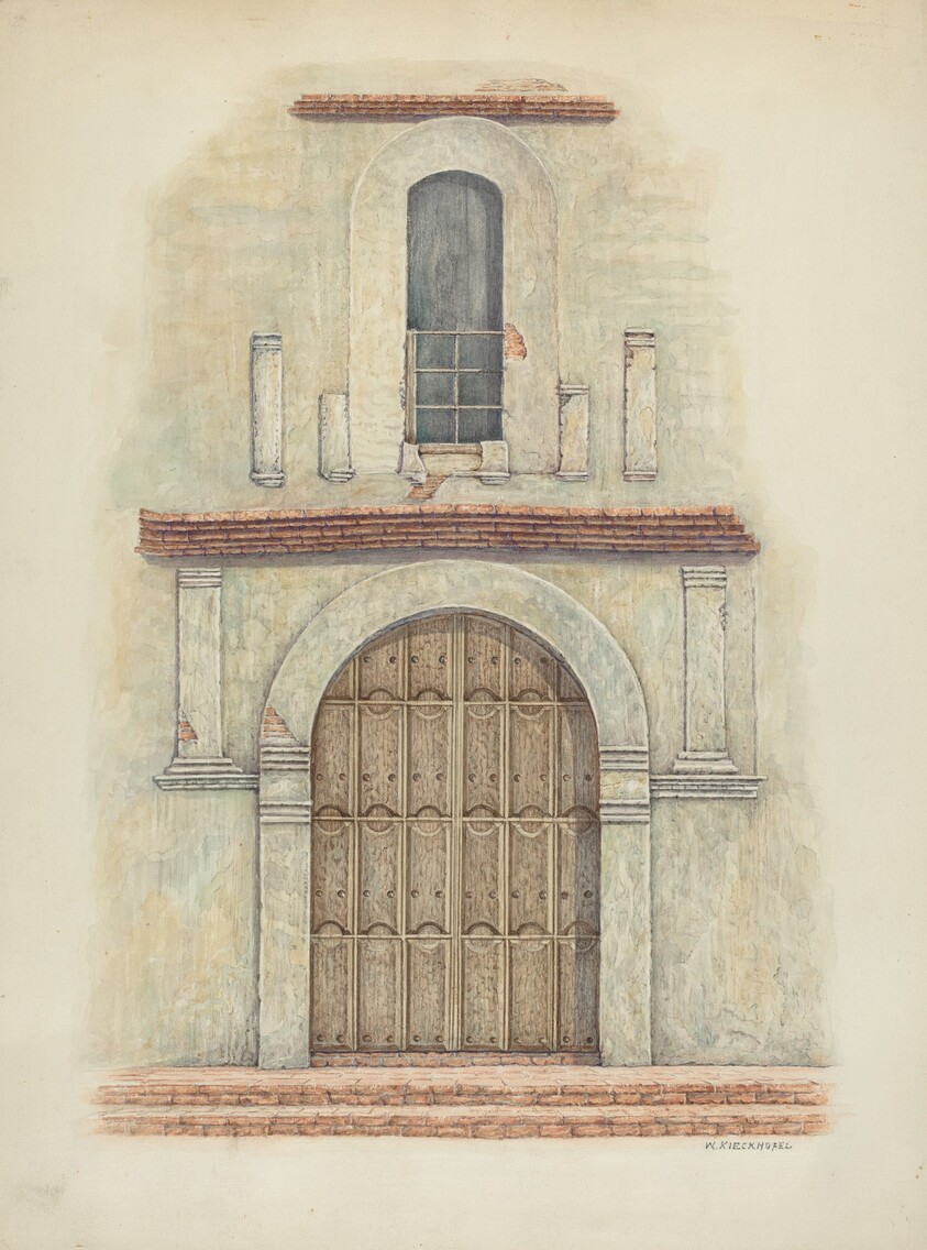 Arched Doorway Mission San Diego