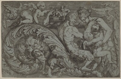 Decorative Panel with Mythological Figures