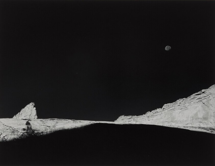 High Country Crags and Moon, Sunrise, Kings Canyon National Park, California