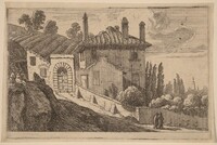 View of an Italian Villa, Herman van Swanevelt