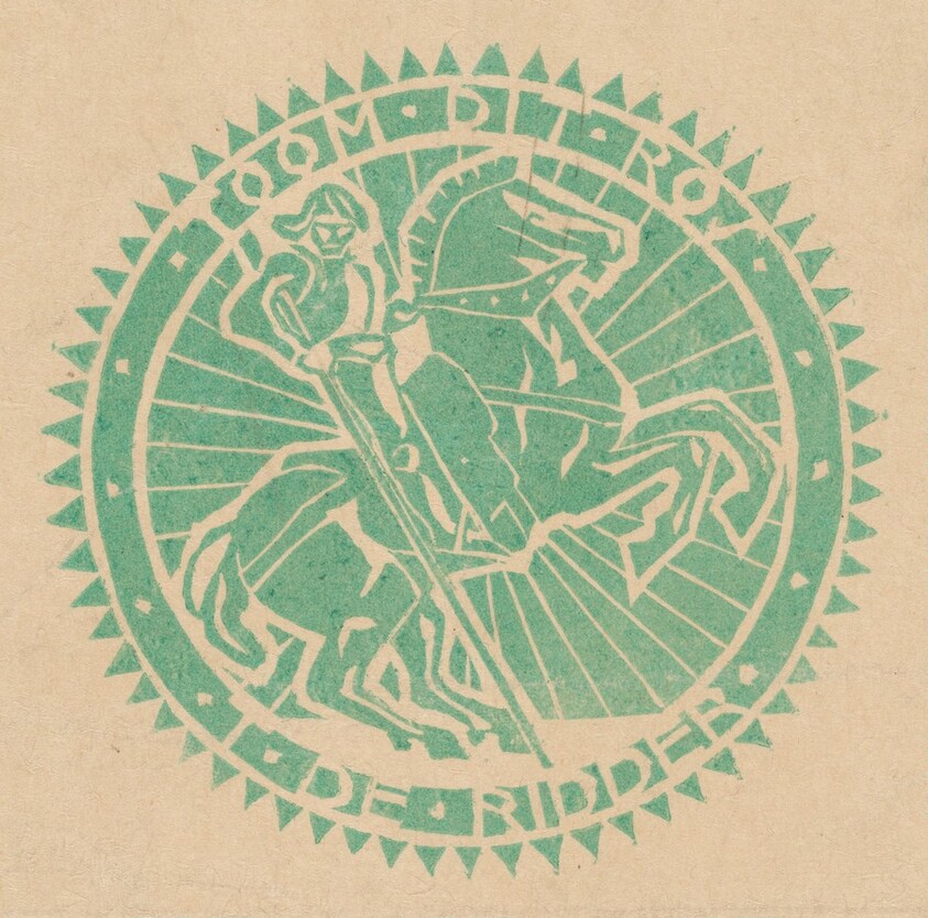 Bookplate T. de Ridder