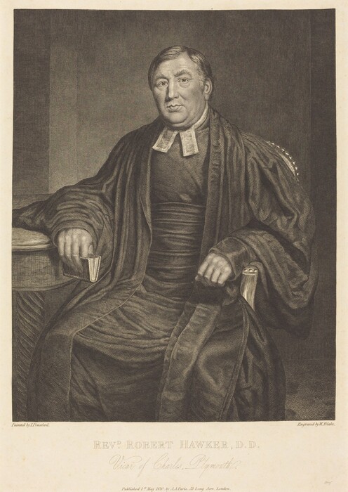 The image displays a man seated in a dignified position. He has a rounded face with prominent features, short hair, and is wearing formal clerical attire. He holds an open book in his left hand and the background is a plain, dark, textured wall.