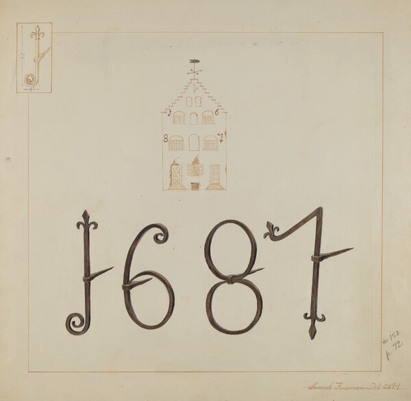 Wrought Iron Numerals