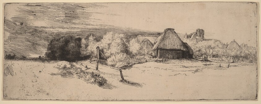 Landscape with Trees, Farm Buildings and a Tower