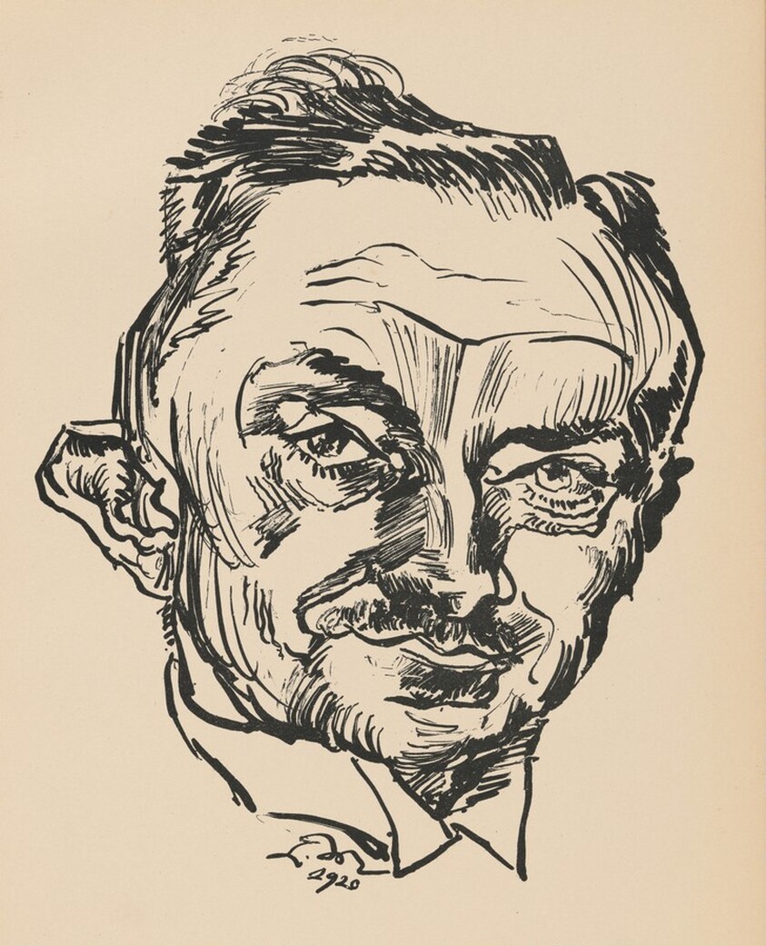 Bildnis Dr. Victor Heinrich Klinkhardt (III) (Portrait of Dr. Victor Heinrich Klinkhardt [III]) from Deutsche Graphiker der Gegenwart (German Printmakers of Our Time)