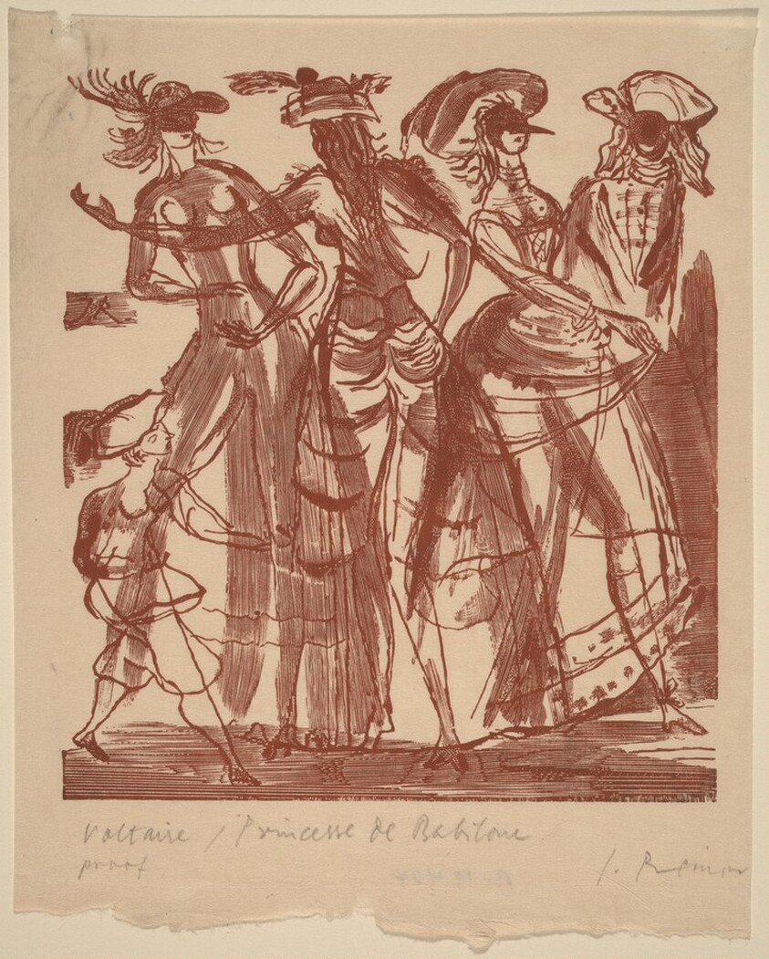 Illustration to Voltaire, "La Princesse de Babilone"