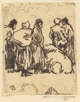 Seven Small Figures, Muirhead Bone, 1901