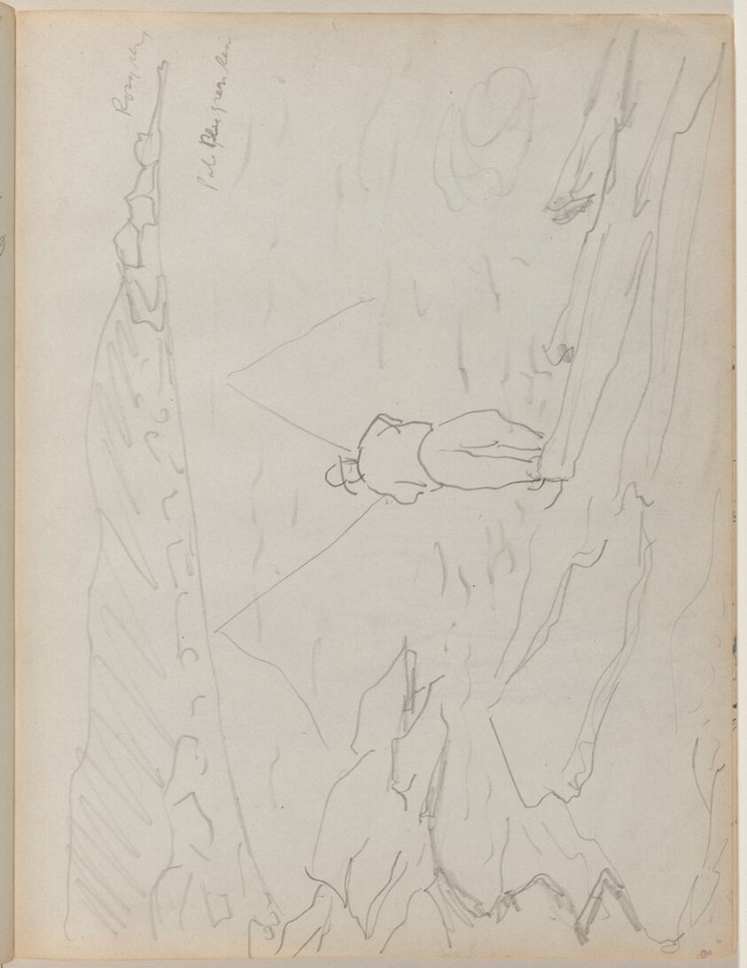 Angler with Two Rods