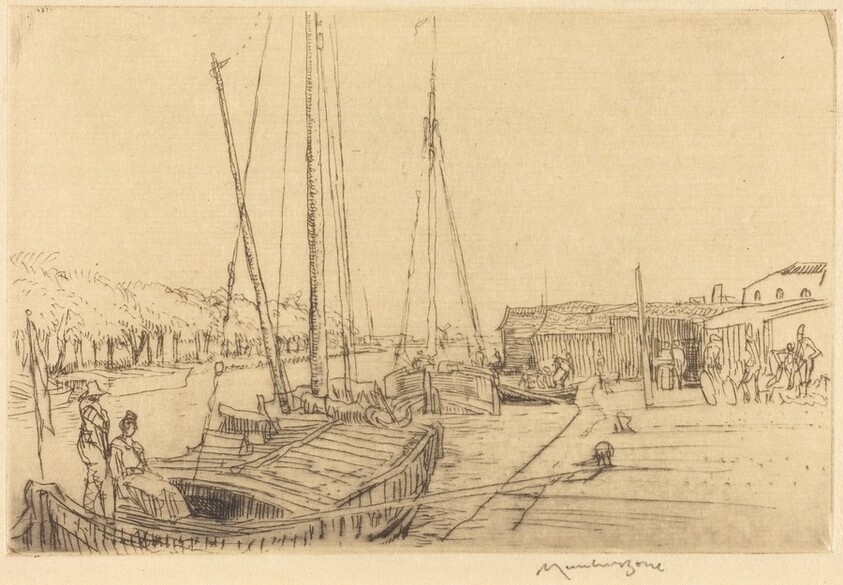 Canal Boats, Near Amsterdam
