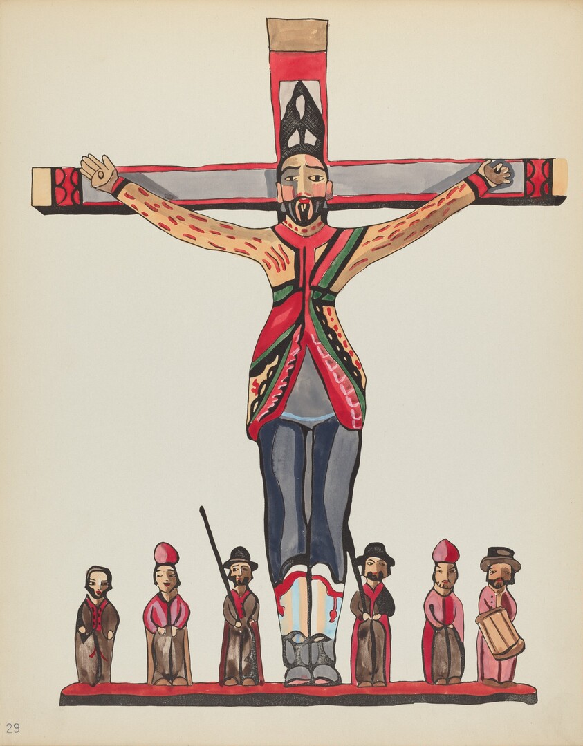 Plate 29: Saint Acacius: From Portfolio "Spanish Colonial Designs of New Mexico"