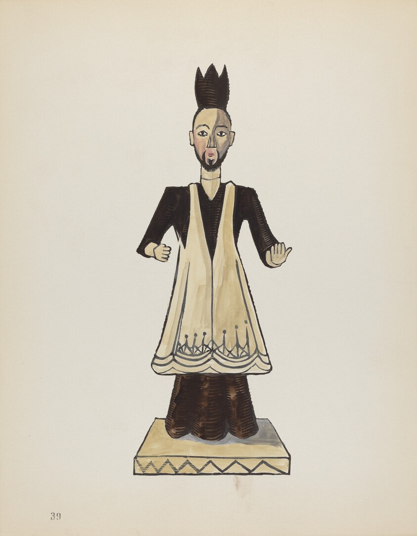 Plate 39: Saint John Nepomuk: From Portfolio "Spanish Colonial Designs of New Mexico"