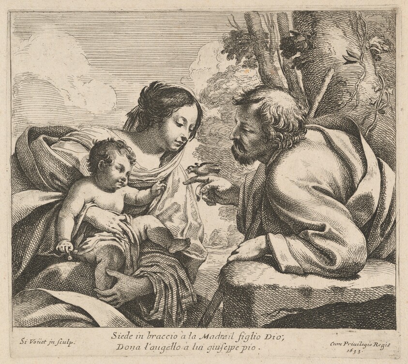 Holy Family with a Bird