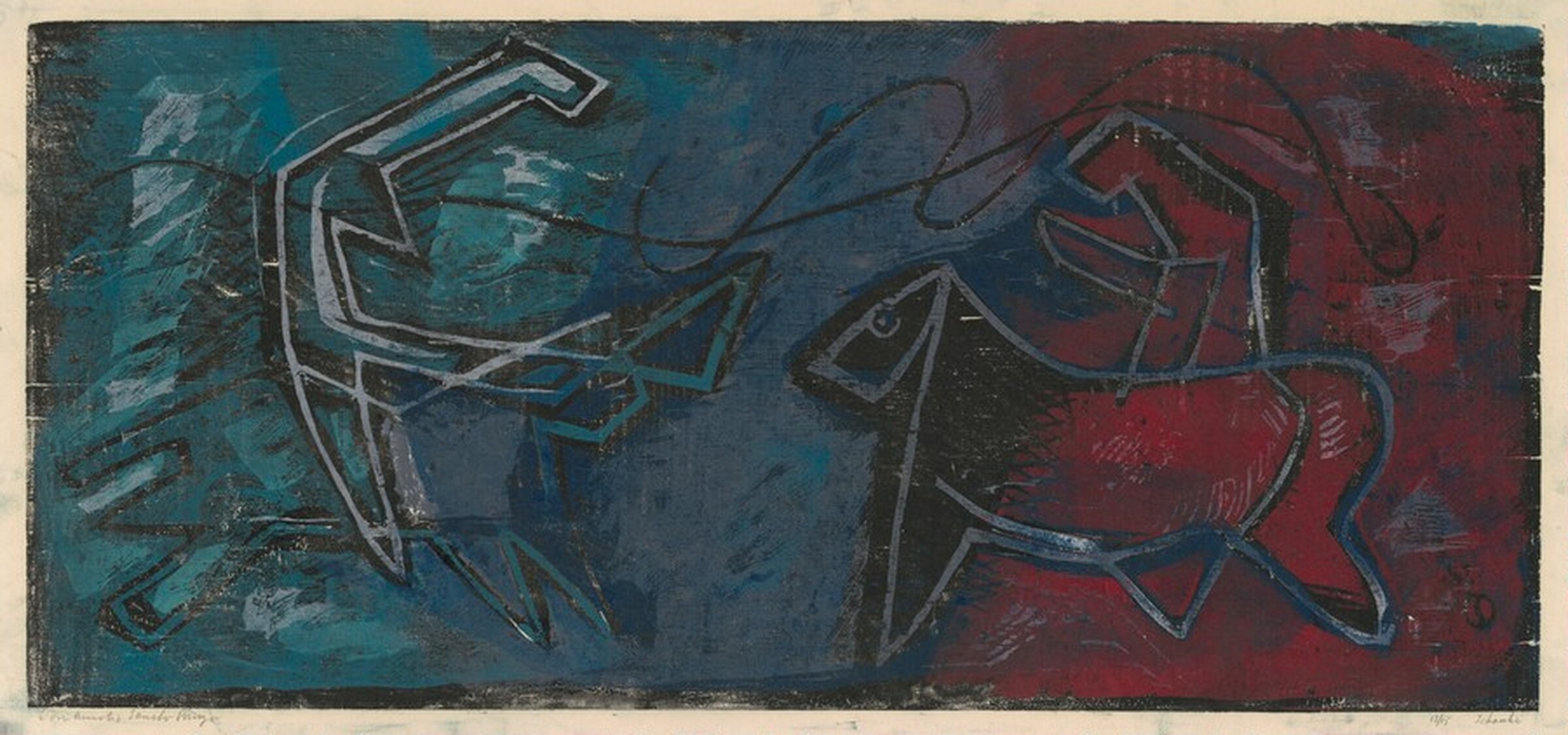 Don Quixote and Sancho Panza, Louis Schanker
