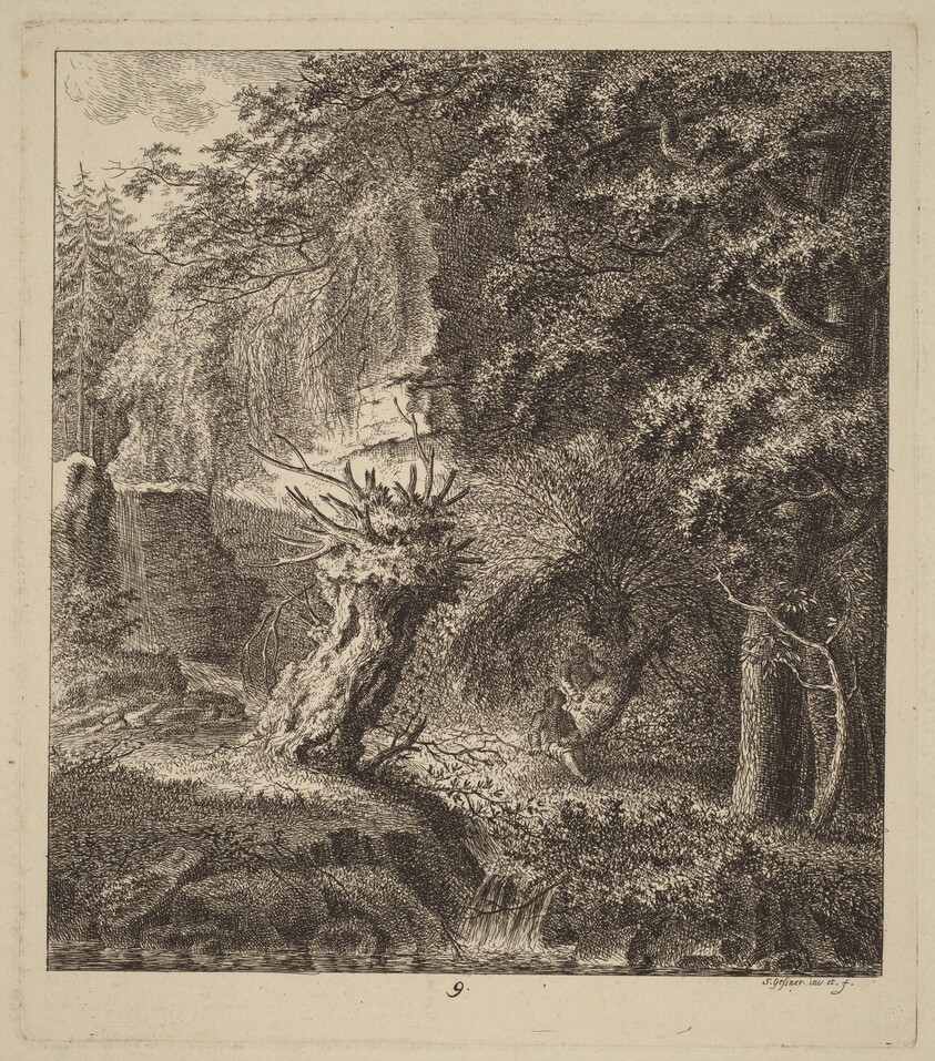 Wooded Landscape with a Pollarded Tree