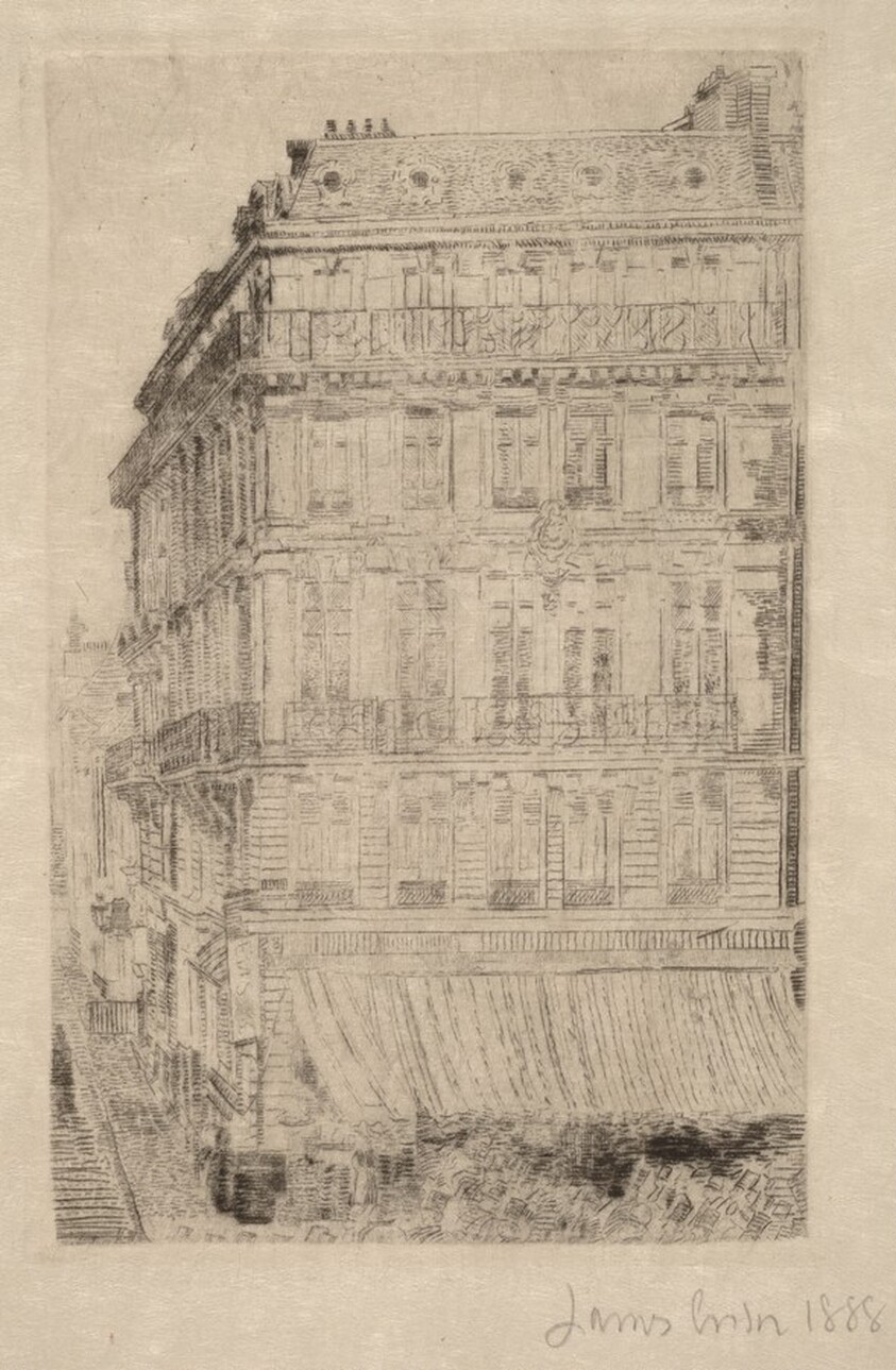 Houses on the Boulevard Anspach in Brussels(Maisons du boulevard Anspach a Bruxelles)