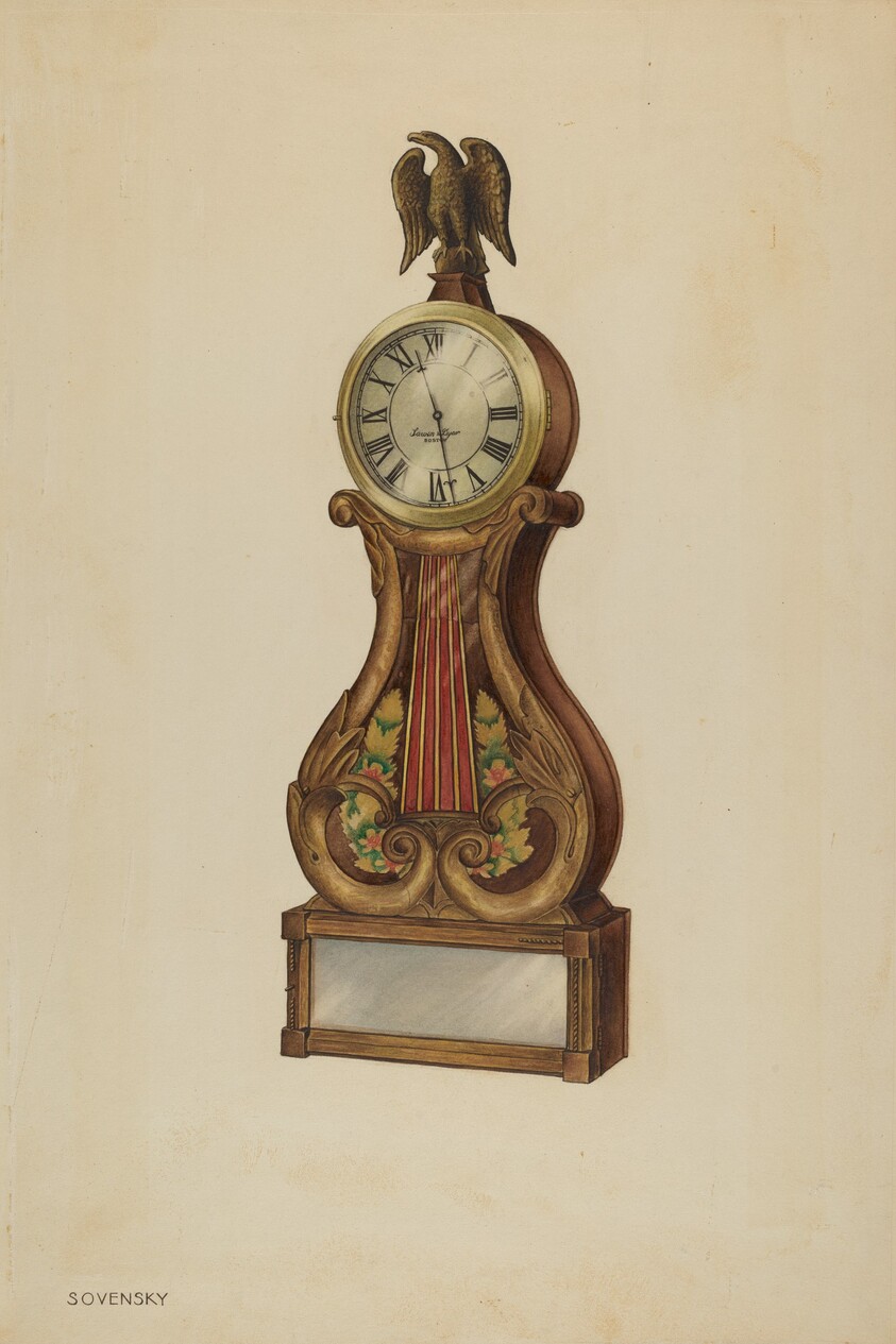 Lyre Clock