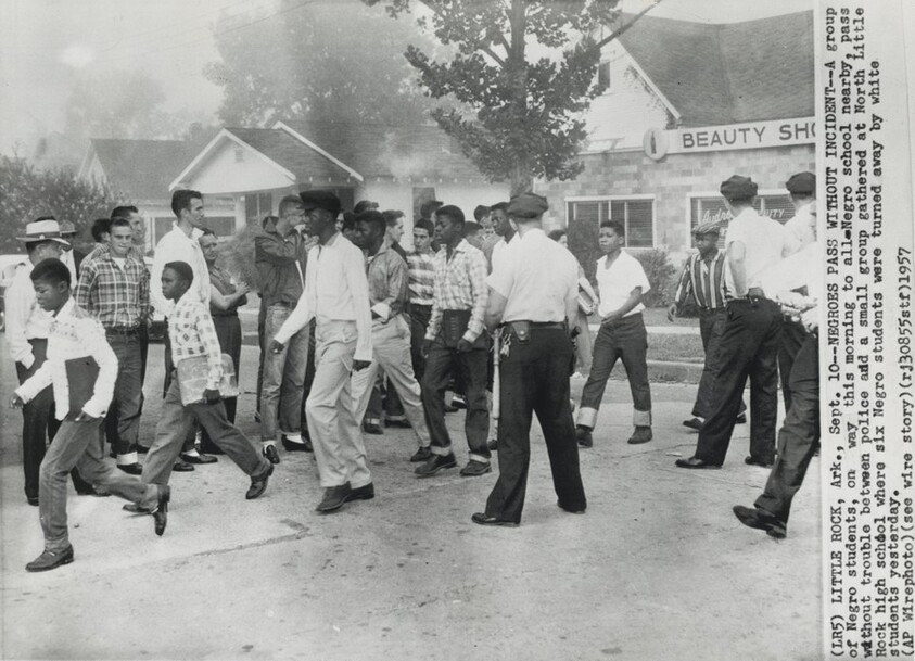 Title from caption on object: “Students Pass without Incident”
