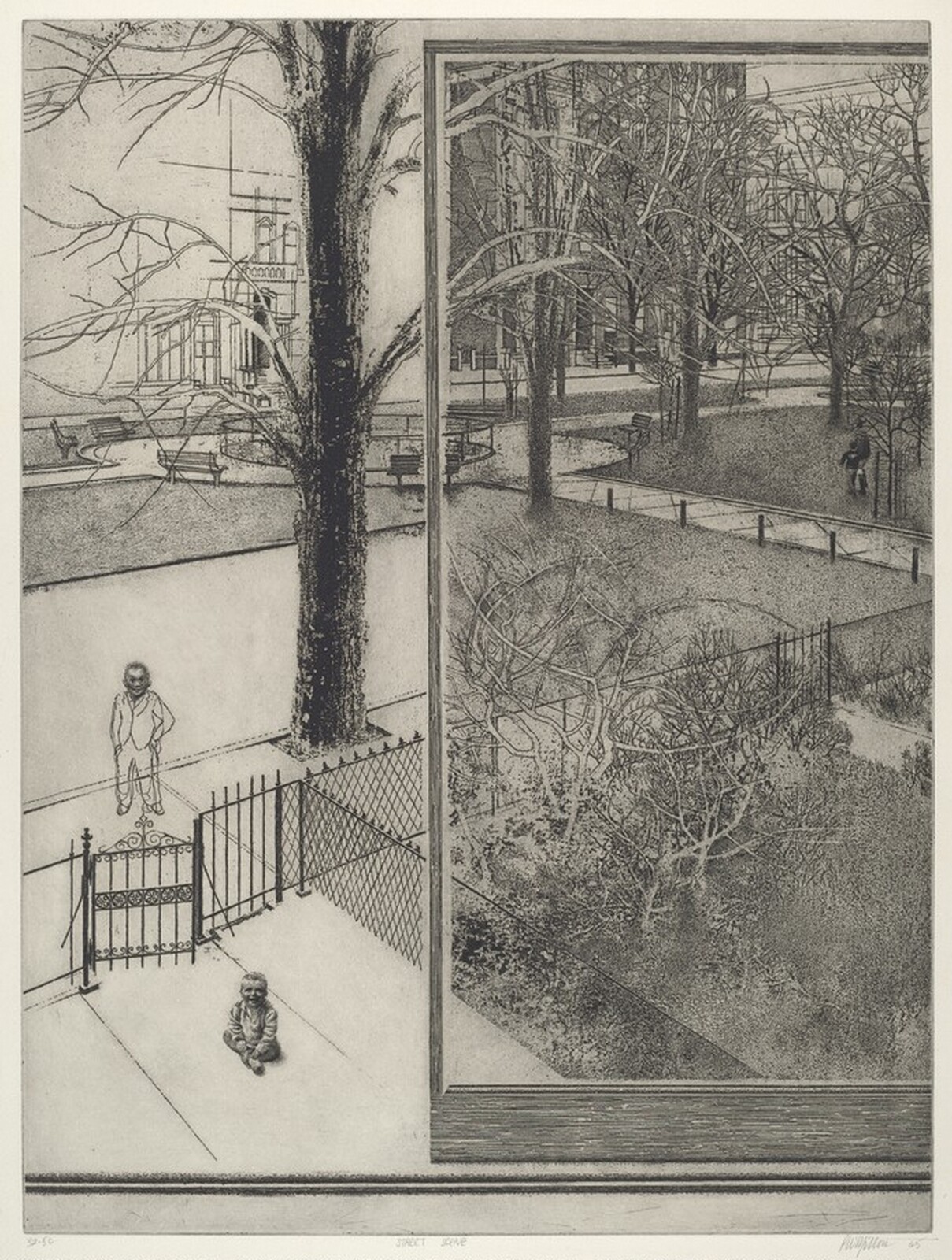 Street Scene, Peter Milton, 1965