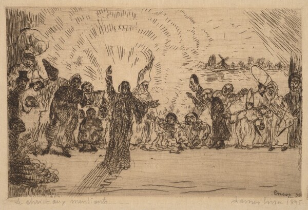 Christ and the Beggars (Le Christ aux mendiants)