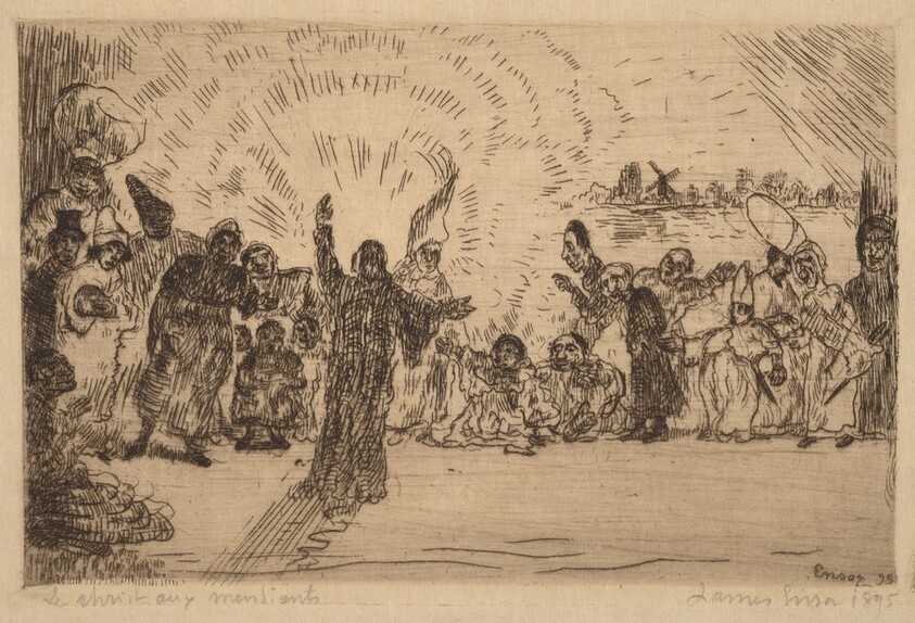 Christ and the Beggars (Le Christ aux mendiants)