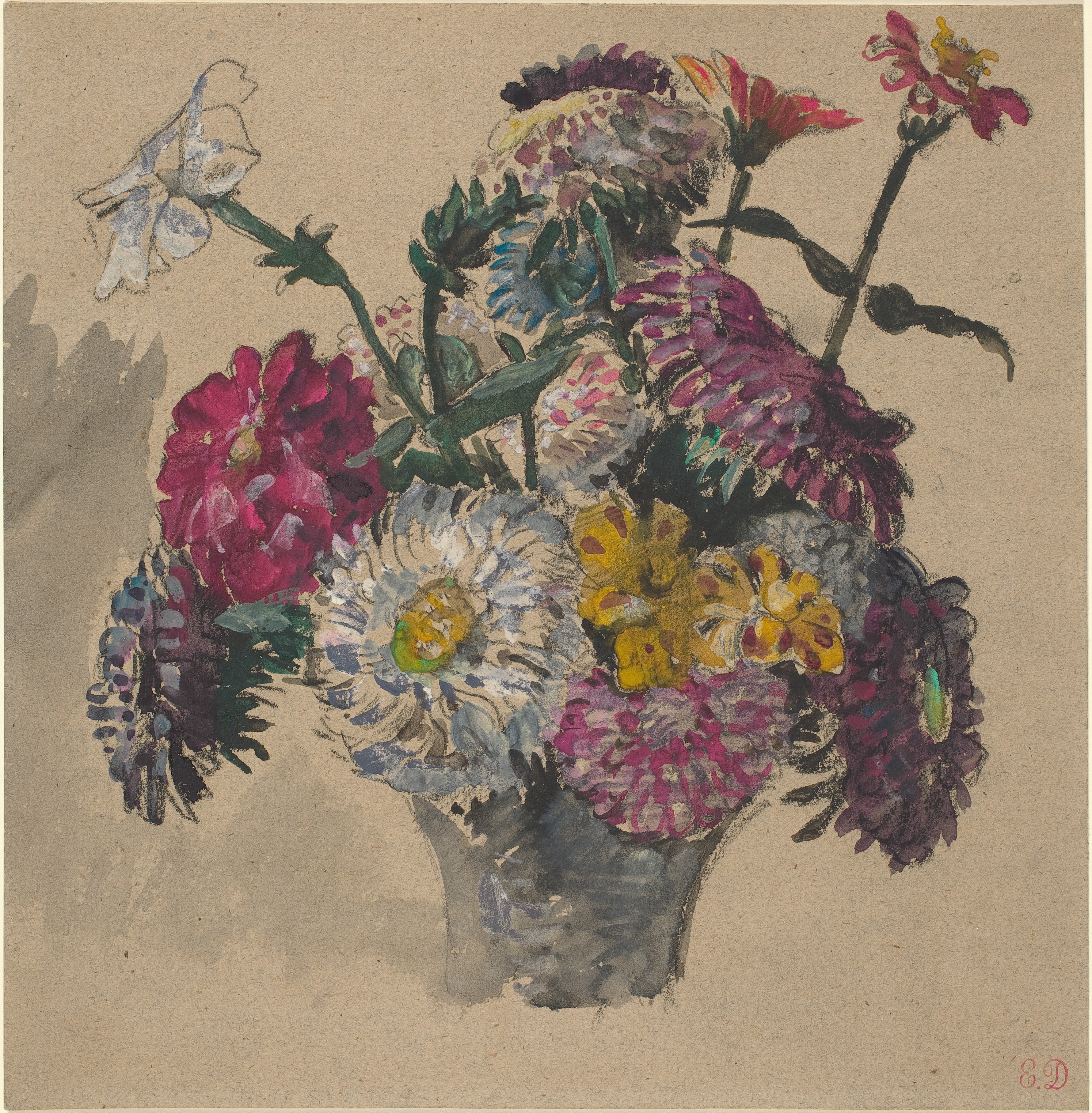Flowers by Eugène Delacroix
