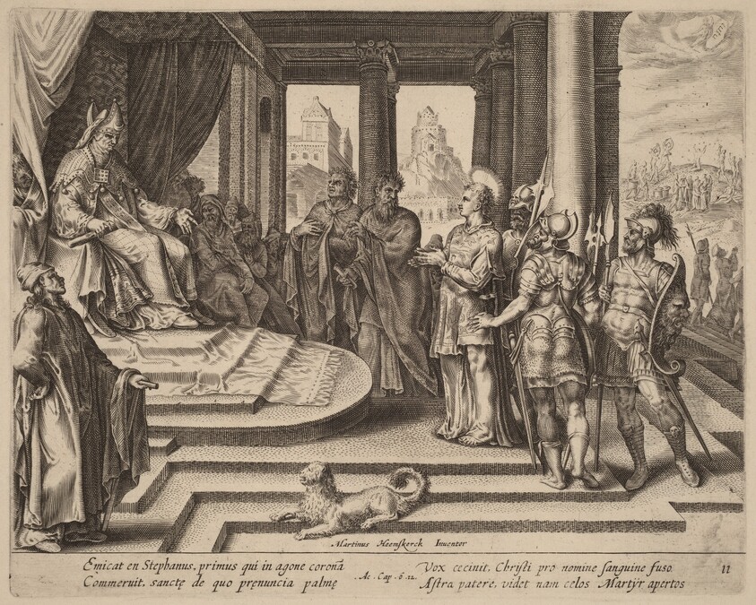 Saint Stephen before the Council