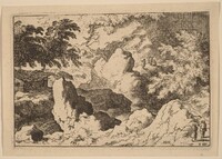 Three Men on a Rock, Allart van Everdingen, probably c. 1645/1656