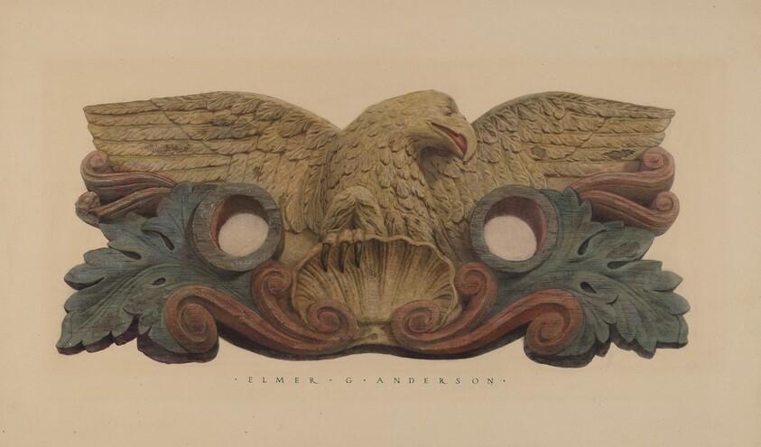 Hoseholder with Fire Company Insignia