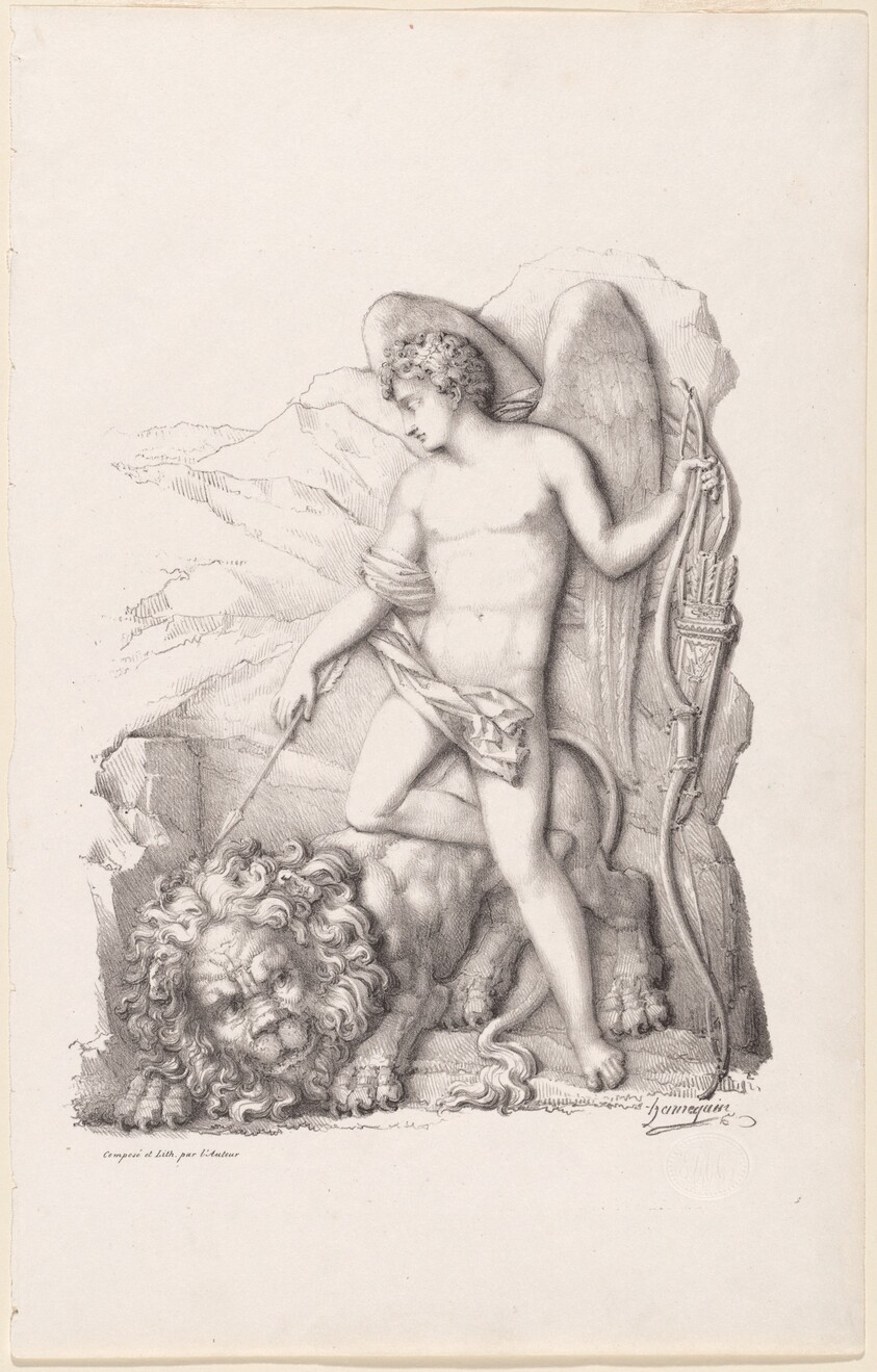 L’Amour terrassant un lion (Personification of Love Vanquishing a Lion)