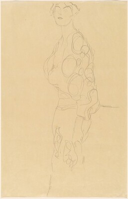 Standing Woman, Gustav Klimt, c. 1910