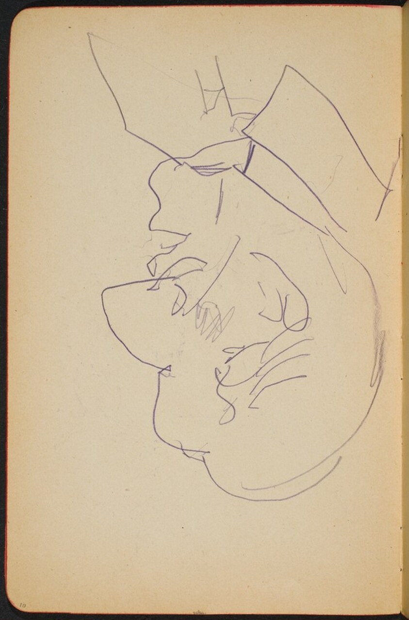 männliche Bildnisstudie (Male Portrait Study) [p. 10]