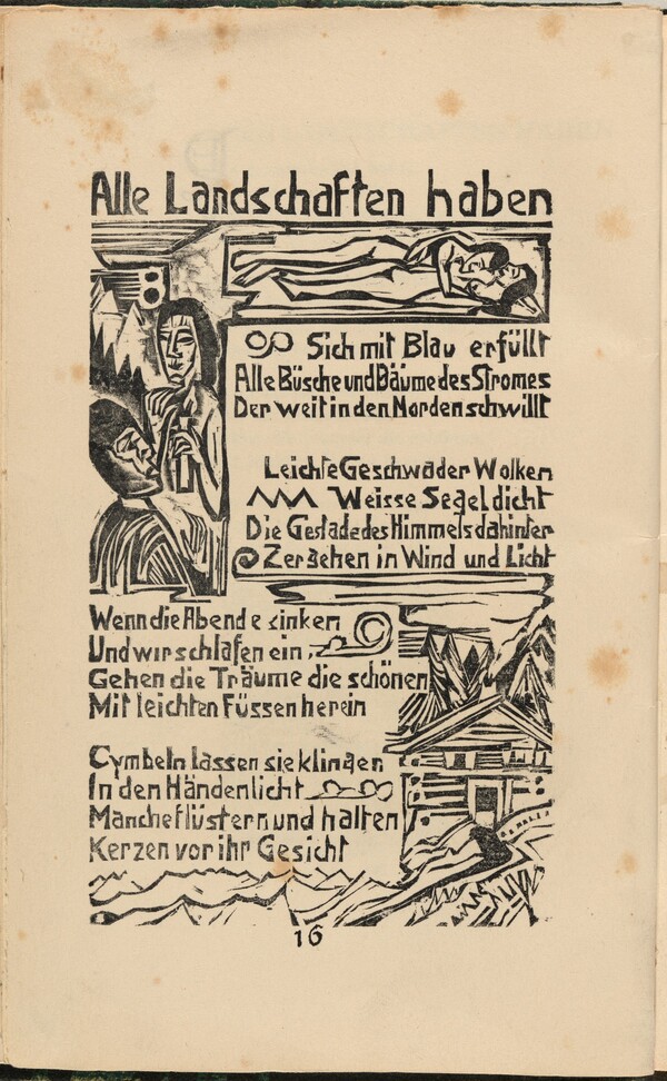 Alle Landschaften Haben II (All Landscapes Have II) (plate) from mock-up of Georg Heym: Umbra Vitae (Georg Heym: Shadow of Life)