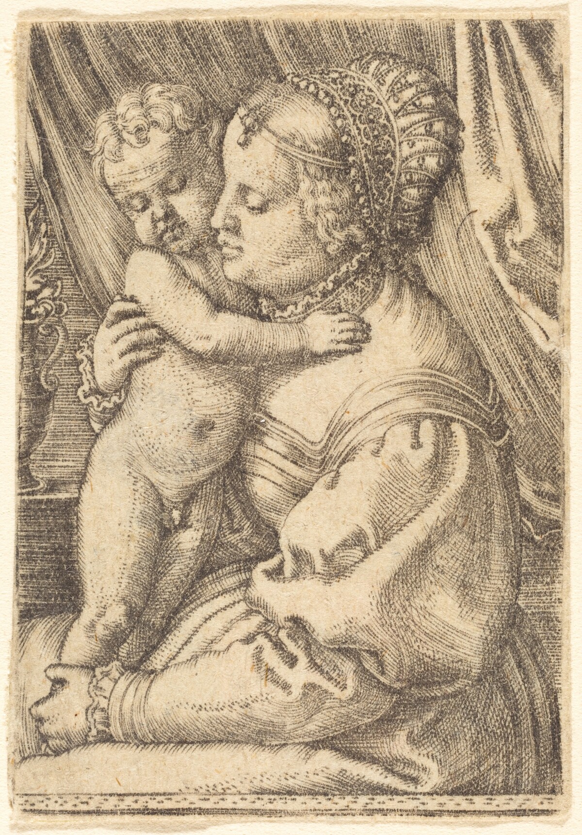 Madonna with Flower Vase