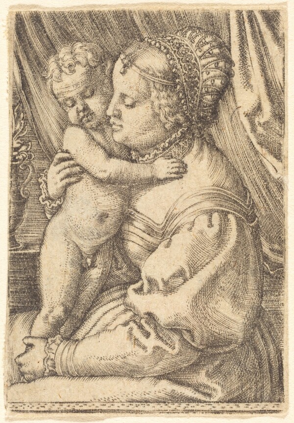Madonna with Flower Vase