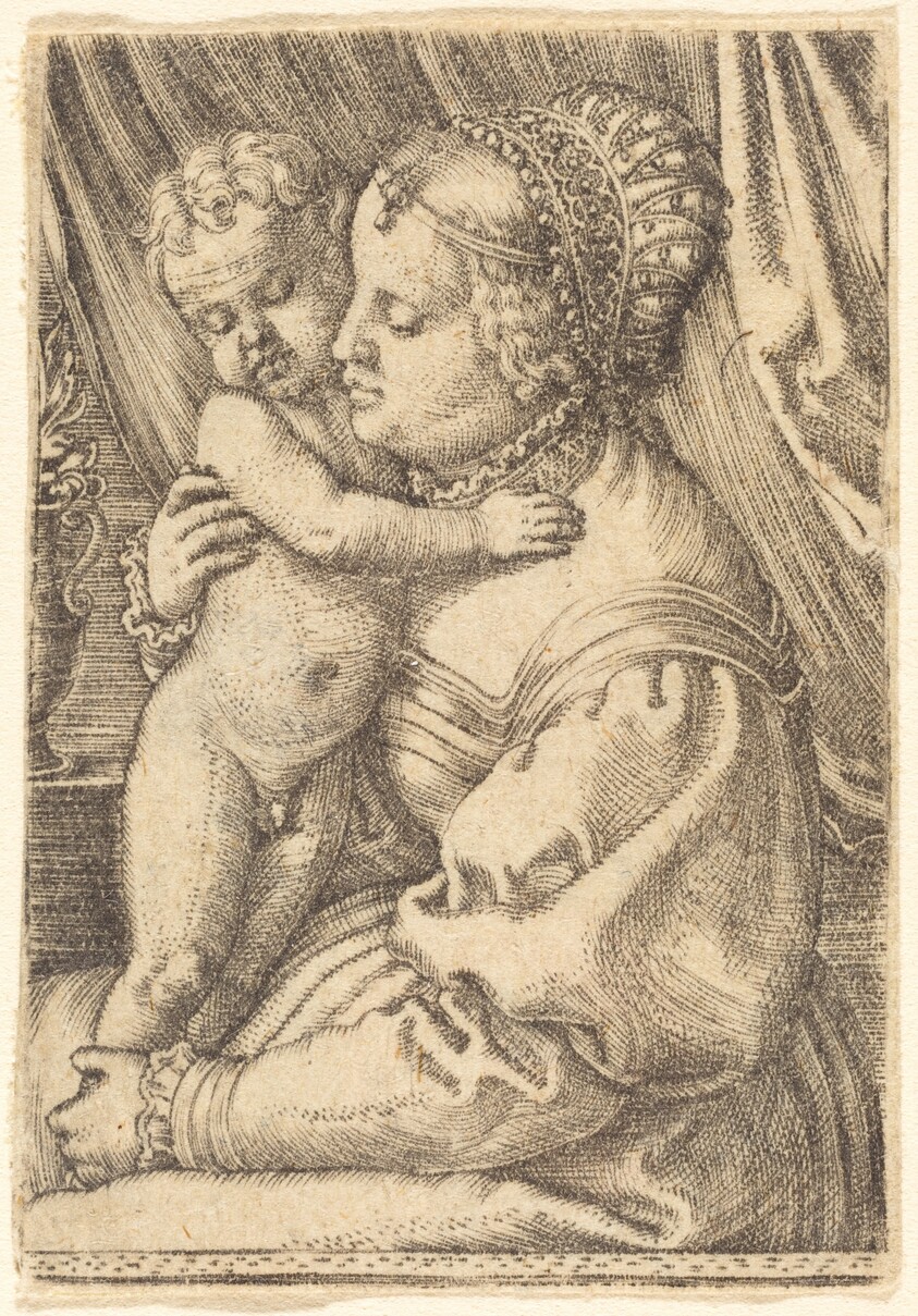 Madonna with Flower Vase
