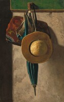 Straw Hat, Bag, and Umbrella, John Frederick Peto, 1890/early 1900s