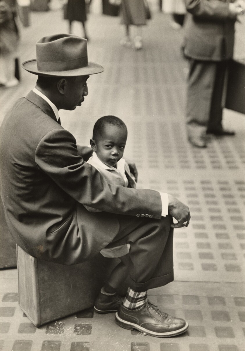 Father and Son, Penn Station, New York City