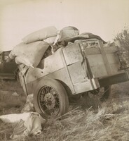 Roadside camp near Bakersfield, California, Dorothea Lange, November 1935