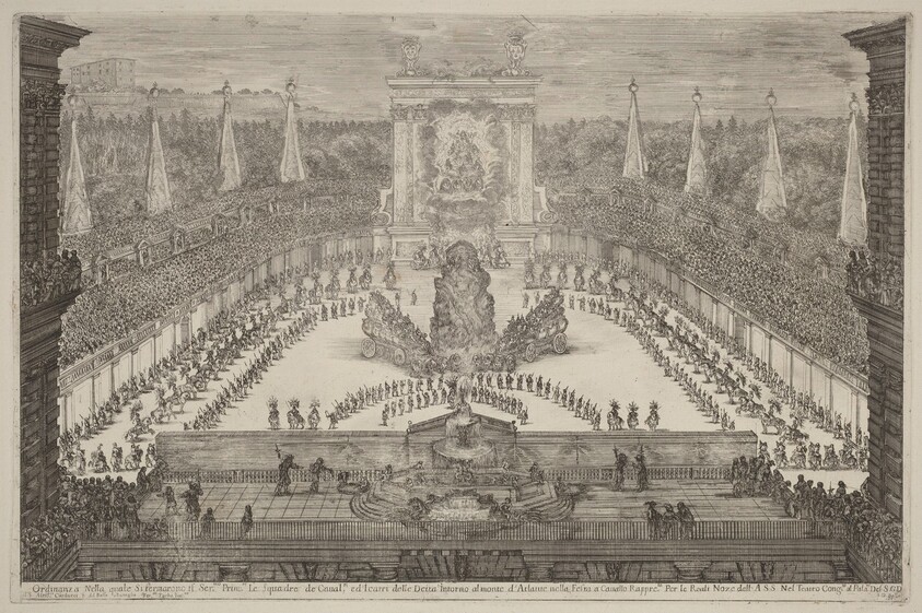 The Prince of Tuscany, His Horse Troops and Carriages around Mount Atlas