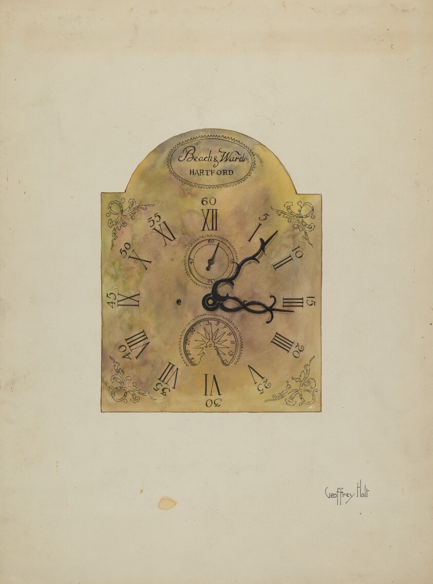 Grandfather Clock Dial
