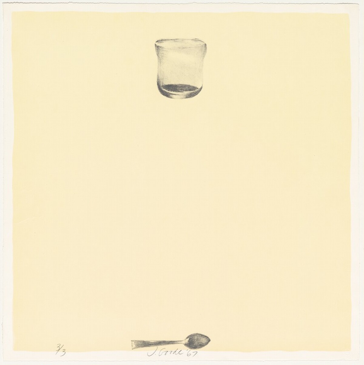 Glass at Top—Spoon on Bottom