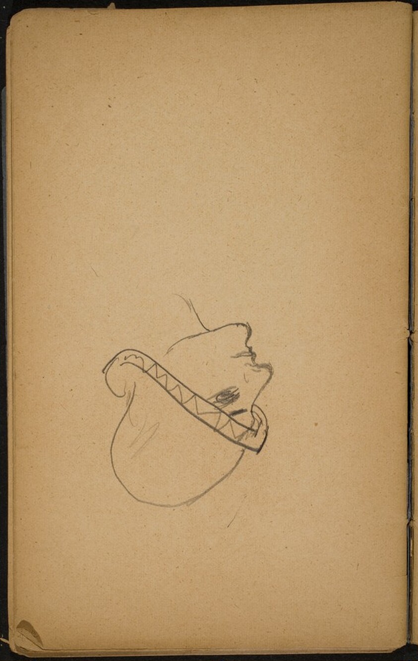 Frauenkopf mit Hut (Woman's Head with a Hat) [p. 82]