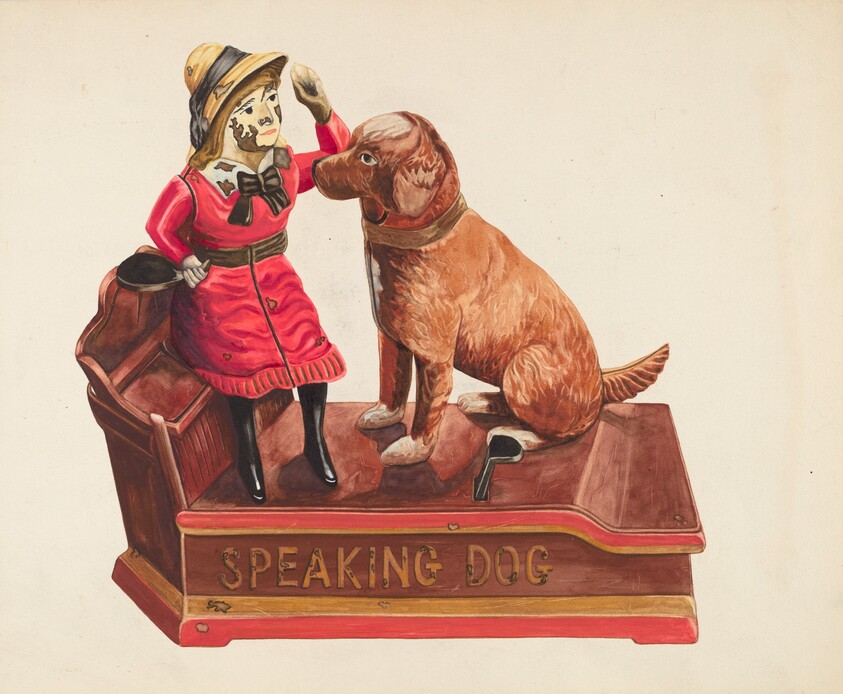 Speaking Dog Mechanical Bank