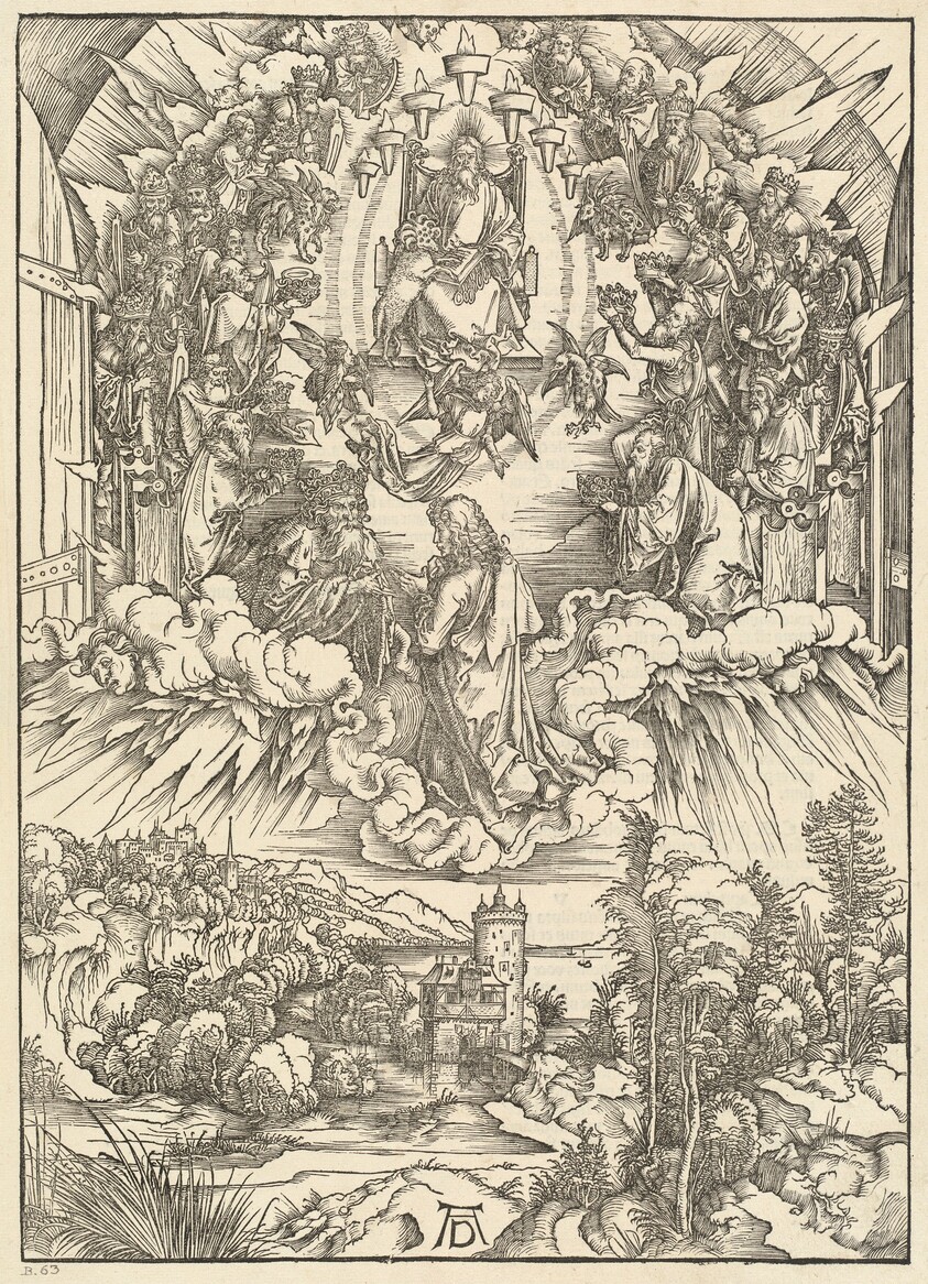 Saint John before God and the Elders