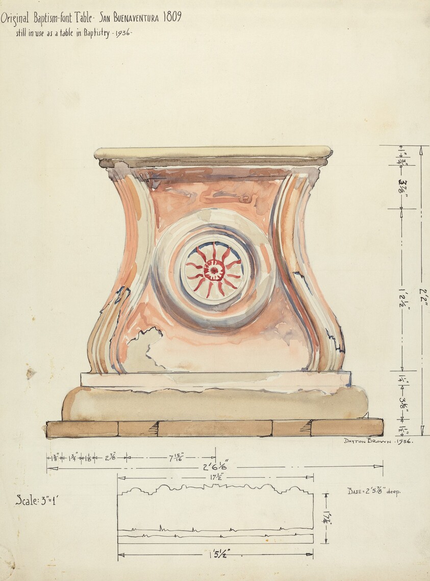 Stand for Baptismal Font