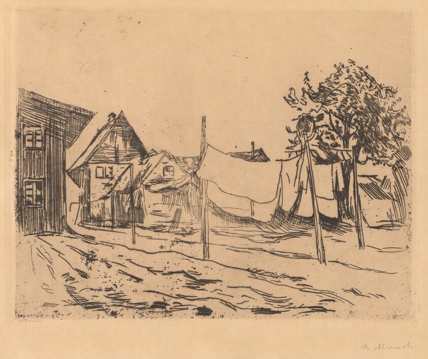 Laundry Drying in Travemünde (Bleaching Laundry)