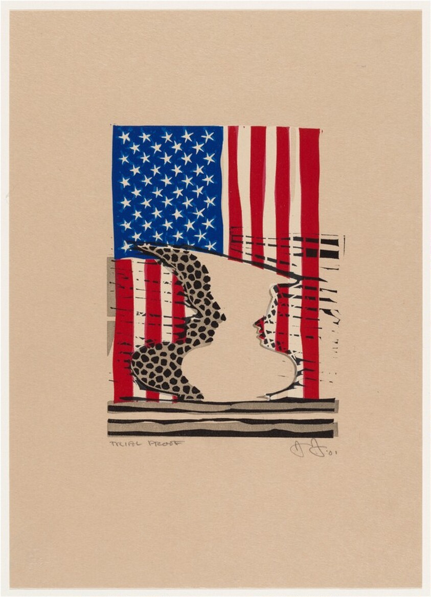 Flag and Vase [trial proof]