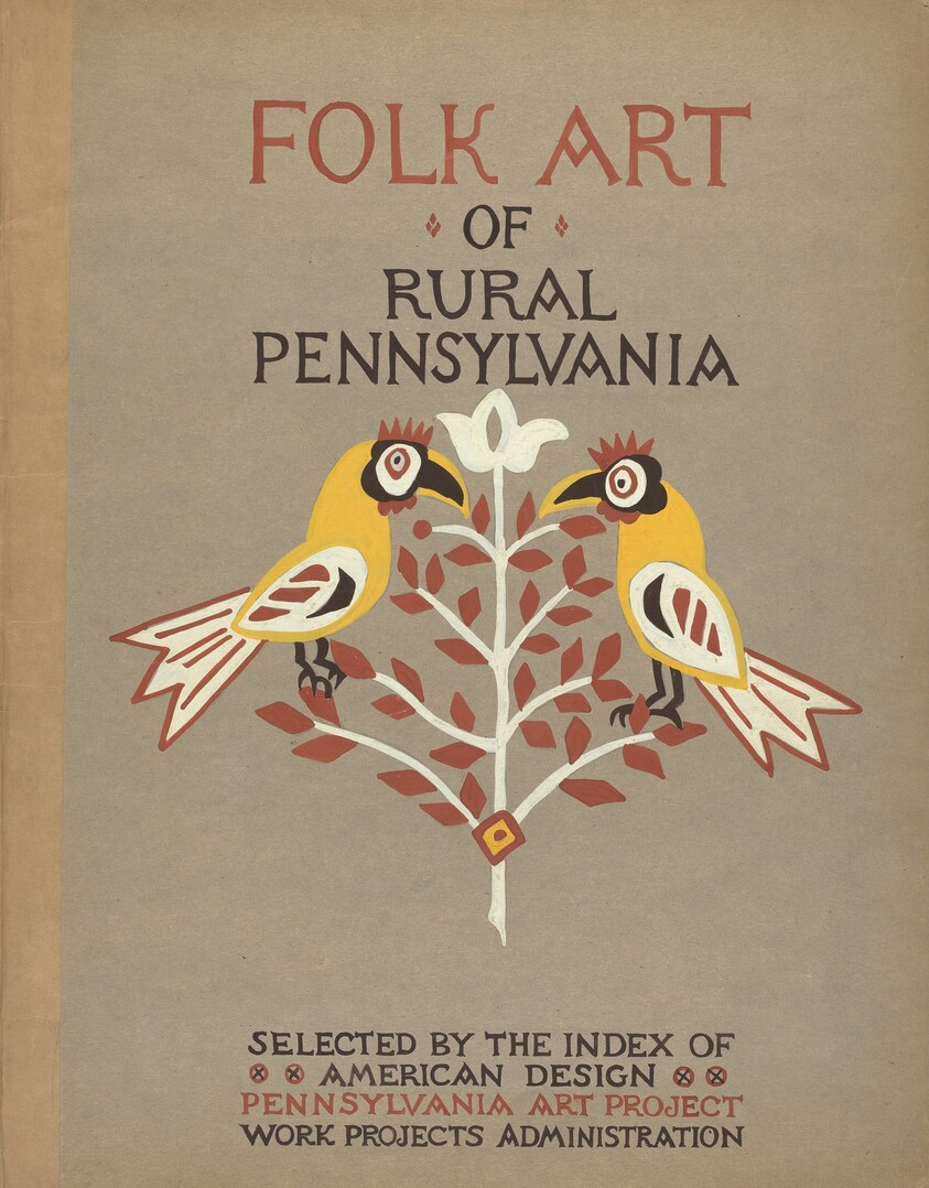 Study for Portfolio Cover: "Folk Art of Rural Pennsylvania"