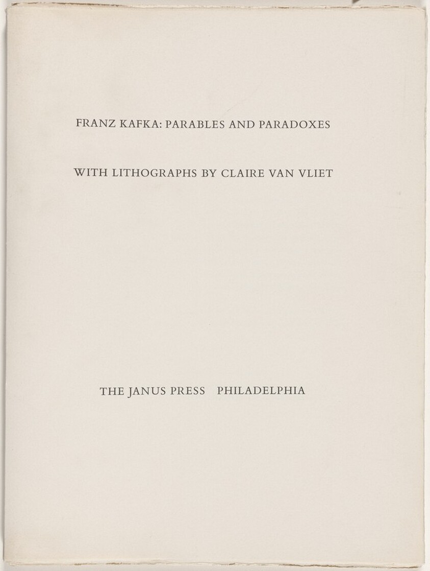 Franz Kafka's "Parables and Paradoxes"